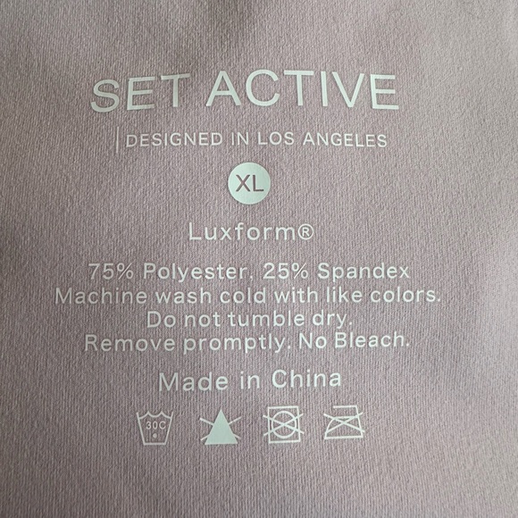 Set Active LUXFORM High Rise Leggings in light tulip Pink size XL - Picture 2 of 4